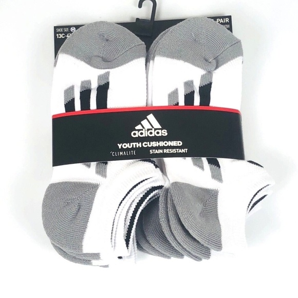 adidas youth cushioned climalite socks